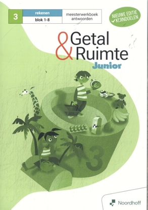 Afbeeldingen van Getal & Ruimte Junior Rekenen groep 3 blok 1-8 antwoordenboek