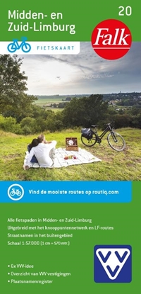 Afbeeldingen van Falkplan fietskaart Midden- en Zuid-Limburg