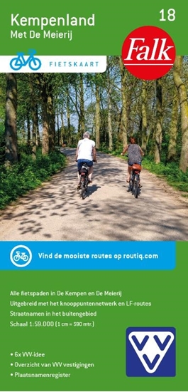 Afbeelding van Falkplan fietskaart Kempenland - Meijerij