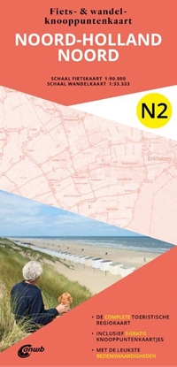Afbeeldingen van ANWB Fiets en wandelknooppuntenkaart N2. Noord-Holland noord