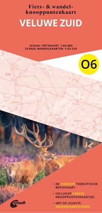 Afbeeldingen van ANWB Fiets en wandelknooppuntenkaart O6. Veluwe zuid