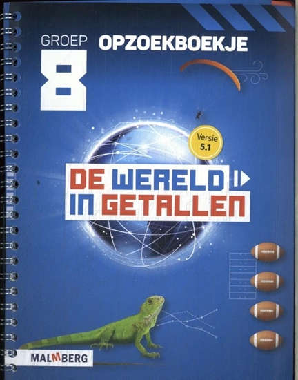 Afbeelding van De wereld in getallen 5.1 groep 8 Opzoekboekje