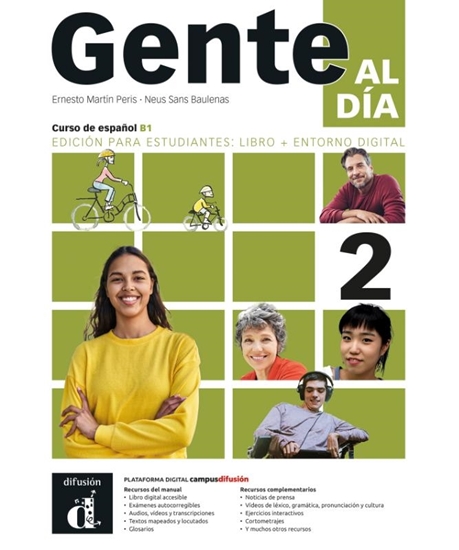 Afbeelding van Gente al día 2. Edición para estudiantes: libro + entorno digital