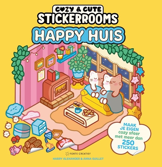 Afbeelding van Cozy & cute stickerrooms Happy Huis