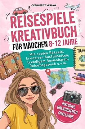 Afbeeldingen van Reisespiele Kreativbuch für Mädchen 8-12 Jahre