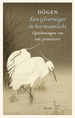 Afbeeldingen van Een zilverreiger in het maanlicht