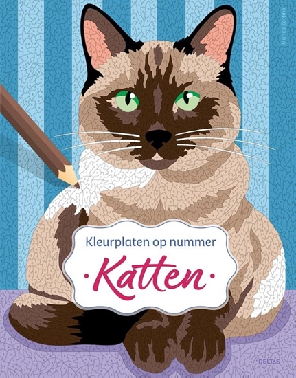 Afbeelding van Katten - Kleurplaten op nummer