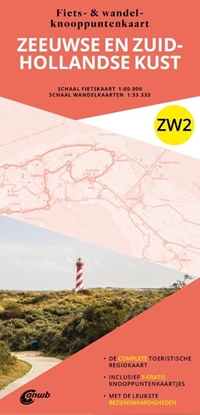 Afbeeldingen van ANWB Fiets en wandelknooppuntenkaart ZW2. Zeeuwse en Zuid-Hollandse kust