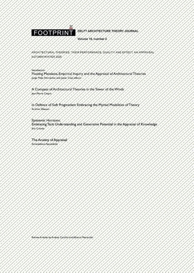 Afbeelding van Footprint Journal Footprint 37 Architectural Theories, their Performance, Quality and Effect: An Appraisal