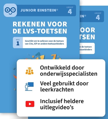 Afbeeldingen van Rekenen voor de LVS-toetsen set - Deel 1 en 2 - Groep 4