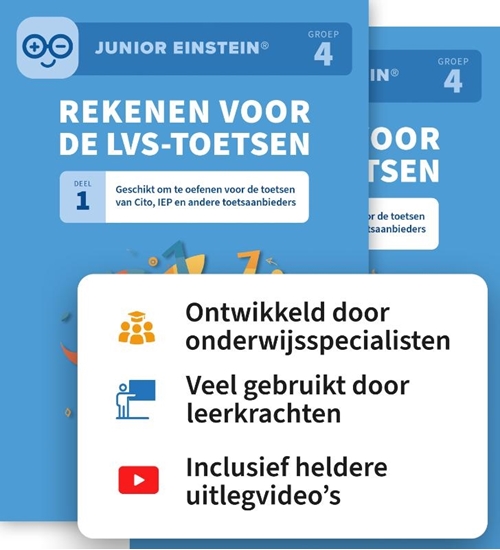 Afbeelding van Rekenen voor de LVS-toetsen set - Deel 1 en 2 - Groep 4
