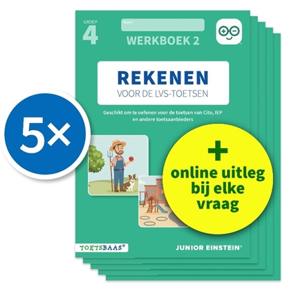 Afbeeldingen van Deel 2 Rekenen voor de LVS-toetsen Groep 4 Werkboek 2