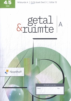 Afbeeldingen van Getal & Ruimte Wiskunde A 4/5 vwo deel 3 FLEX boek