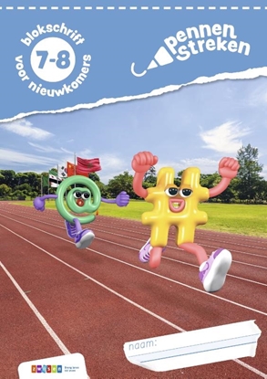 Afbeeldingen van Pennenstreken Groep 7-8 blokschrift voor nieuwkomers schrijfboek (5v)