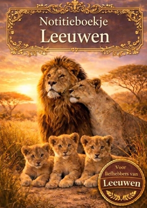Afbeeldingen van Notitieboekje, leeuwen.