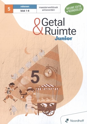 Afbeeldingen van Getal & Ruimte Junior groep 5 blok 1-8 antwoordenboek