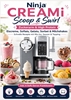 Afbeelding van Ninja CREAMi Scoop & Swirl – Zuckerarm & High Protein Eiscreme, Softeis, Gelato, Sorbet & Milchshakes – schnelle Rezepte mit Mix-Ins, Saucen & Topping