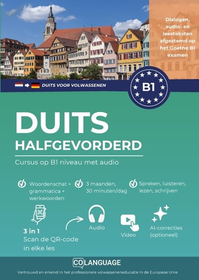 Afbeelding van Duits B1 halfgevorderd. Cursus op B1-niveau met audio (Duits leren voor volwassenen )