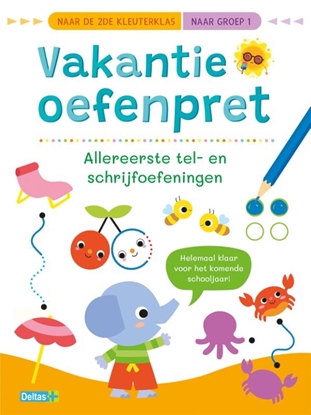 Afbeeldingen van Vakantie oefenpret - Allereerste tel- en schrijfoefeningen
