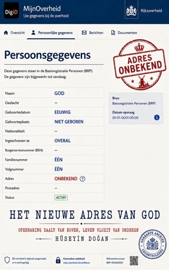 Afbeelding van HET NIEUWE ADRES VAN GOD