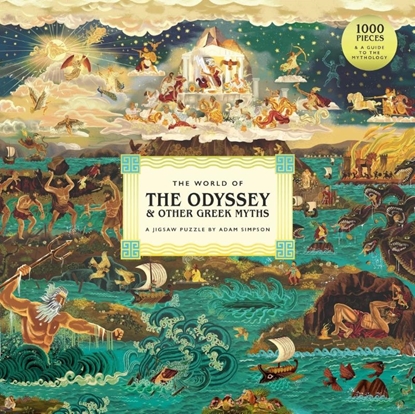 Afbeeldingen van The World of the Odyssey & Other Greek Myths: A 1000-Piece Jigsaw Puzzle by Adam Simpson
