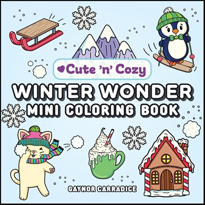 Afbeeldingen van Cute and Cozy Winter Wonder Mini Coloring Book