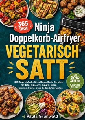 Afbeeldingen van Ninja Doppelkorb-Airfryer vegetarisch satt