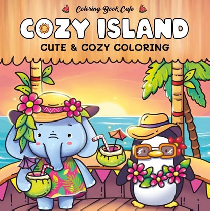 Afbeeldingen van Coloring book cafe Cozy island