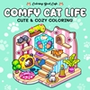 Afbeelding van Coloring book cafe Comfy Cat Life