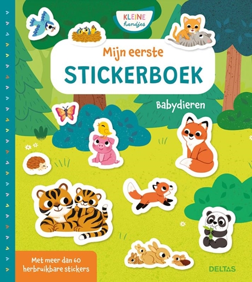 Afbeelding van Kleine Handjes Mijn eerste stickerboek Babydieren