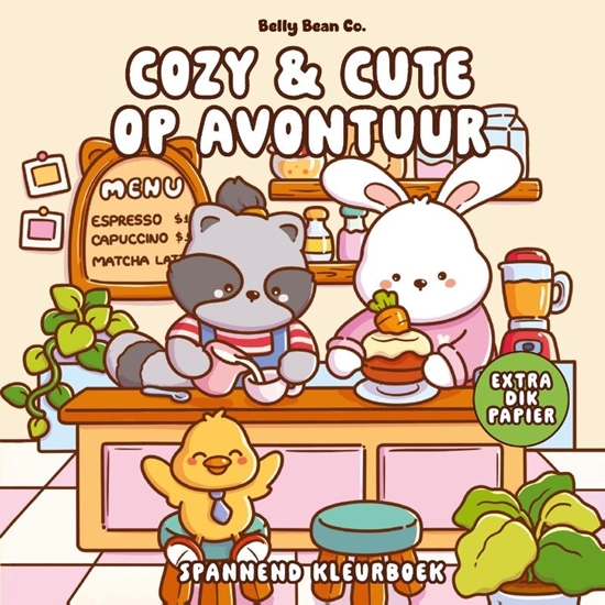 Afbeelding van Cozy & cute kleurboek Belly Bean Co. Cozy & cute op avontuur