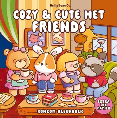 Afbeeldingen van Cozy & cute kleurboek Belly Bean Co. Cozy & cute met Friends