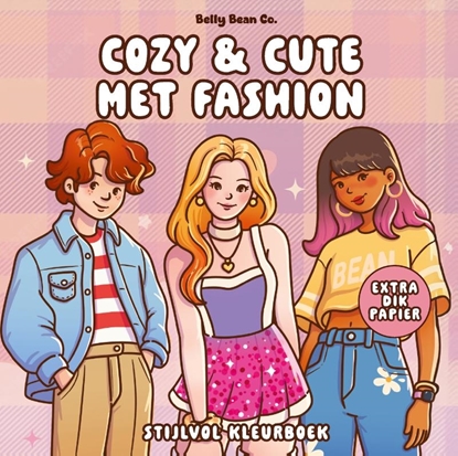 Afbeeldingen van Cozy & cute kleurboek Belly Bean Co. Cozy & cute met fashion
