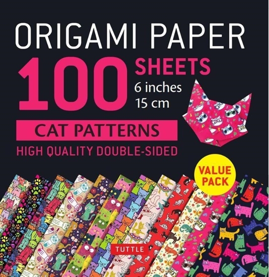 Afbeelding van Origami Paper 100 sheets Cat Patterns 6" (15 cm)