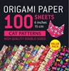 Afbeelding van Origami Paper 100 sheets Cat Patterns 6" (15 cm)
