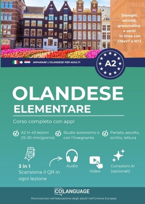 Afbeeldingen van Imparare l'olandese A2 elementare: corso completo con app!