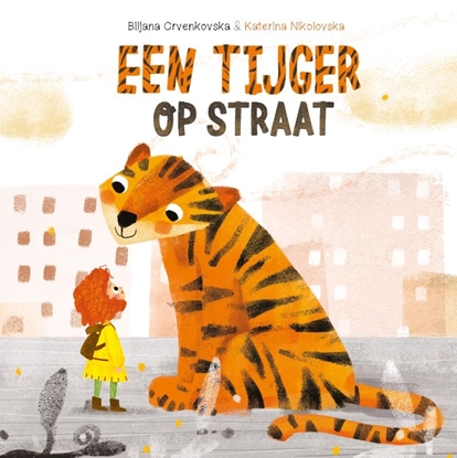 Afbeeldingen van Een tijger op straat
