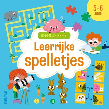 Afbeeldingen van Oefen je brein! Leerrijke spelletjes 5-6 jaar