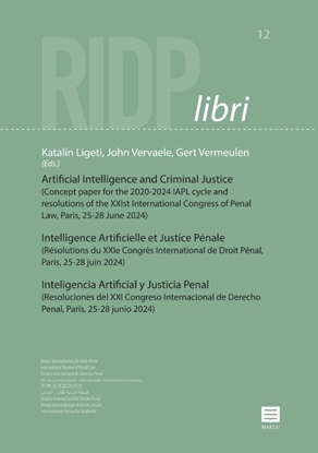 Afbeeldingen van RIDP libri Artificial intelligence and criminal justice