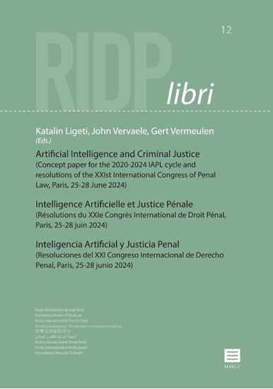 Afbeelding van RIDP libri Artificial intelligence and criminal justice