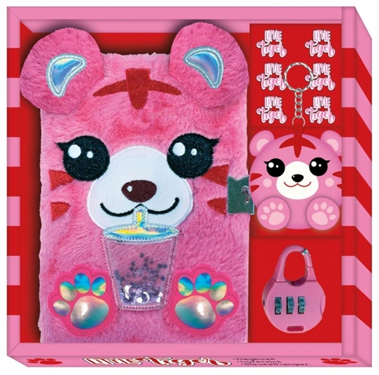 Afbeelding van Dagboek met slot pluche - Little Tiger