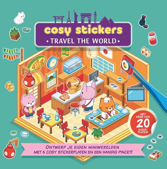 Afbeelding van Cosy stickers Travel the world
