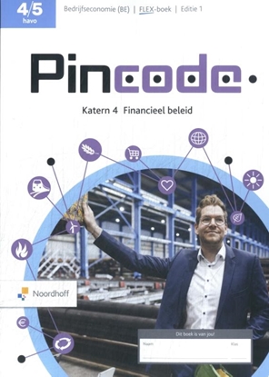 Afbeeldingen van Pincode Bedrijfseconomie 4/5 havo katern 4 Financieel beleid Flex-boek