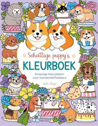 Afbeeldingen van Schattige puppy's kleurboek
