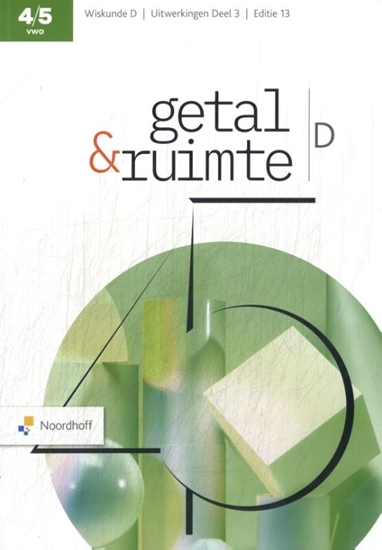 Afbeelding van Getal & Ruimte 4/5 vwo wiskunde D Uitwerkingenboek 3