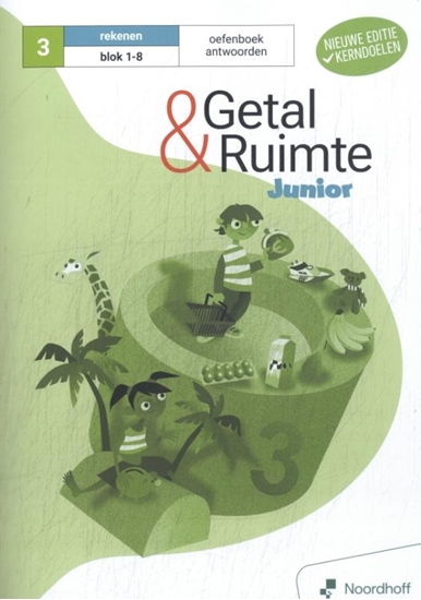 Afbeelding van Getal & Ruimte Junior groep 3 blok 1-8 rekenen Oefenboek/antwoorden
