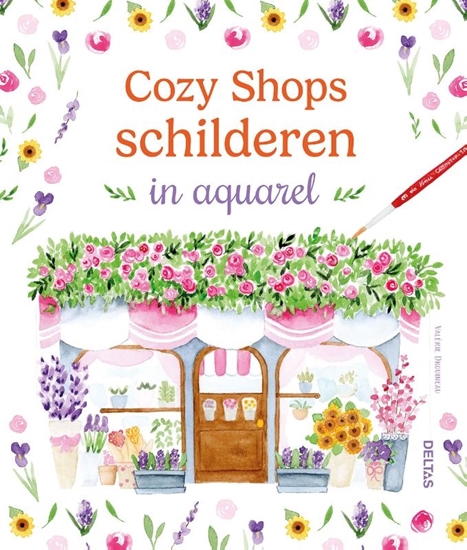 Afbeelding van Cozy Shops schilderen in aquarel