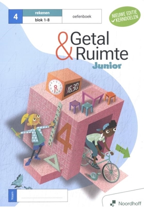 Afbeeldingen van Getal & Ruimte groep 4 blok 1-8 rekenen Oefenboek