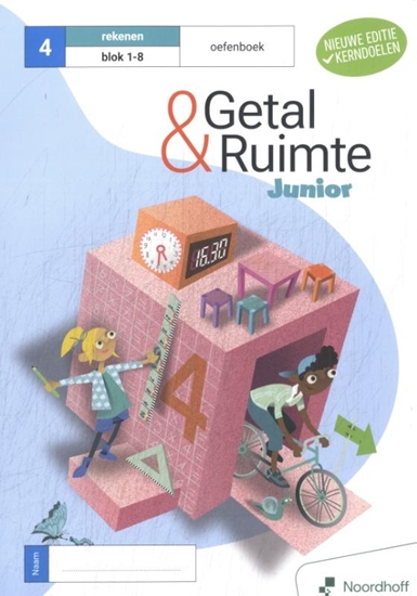 Afbeelding van Getal & Ruimte groep 4 blok 1-8 rekenen Oefenboek