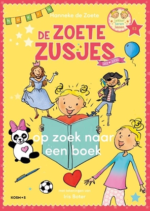 Afbeeldingen van Leren lezen met de Zoete Zusjes Op zoek naar een boek